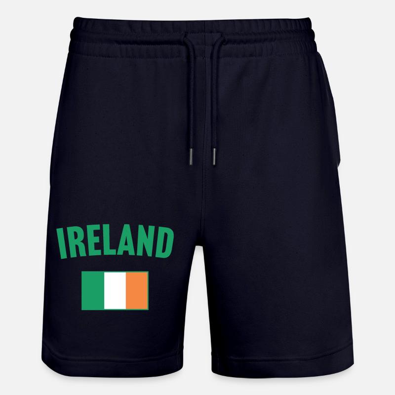 Drapeau de l’Irlande - Short de jogging bio TRAINER Stanley/Stella unisexe - marine foncé