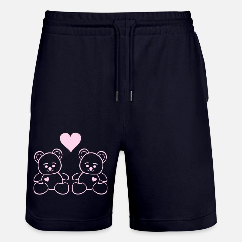 Amour en peluche - Short de jogging bio TRAINER Stanley/Stella unisexe - marine foncé