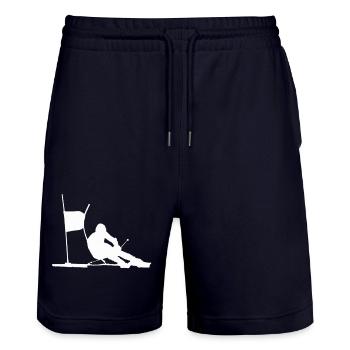 ski - Short de jogging bio TRAINER Stanley/Stella unisexe - marine foncé - Devant - Nik (191cm) & Marisol (170cm)