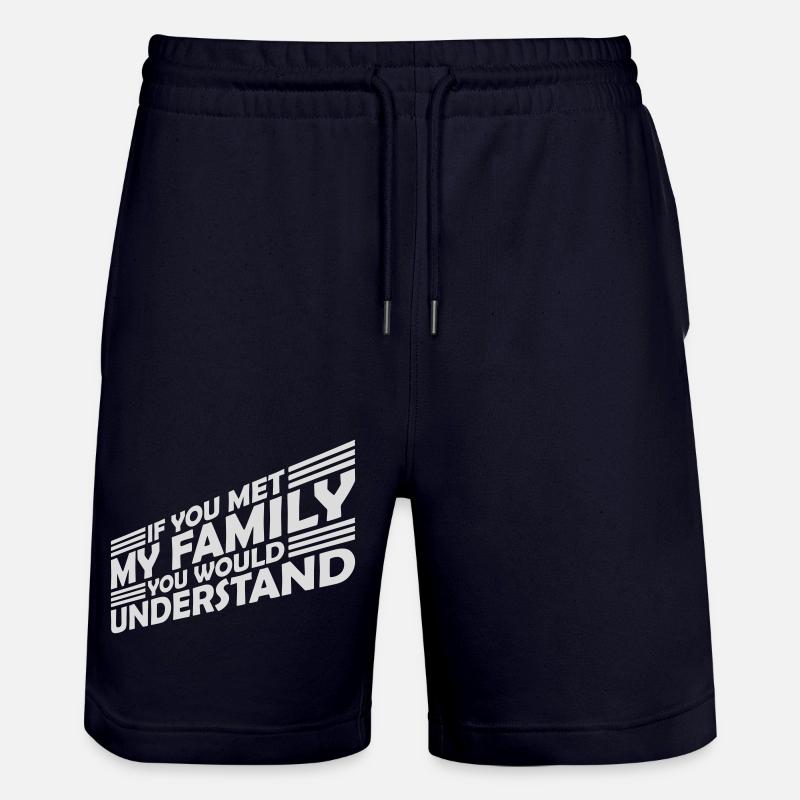 vous comprendriez citation - Short de jogging bio TRAINER Stanley/Stella unisexe - marine foncé