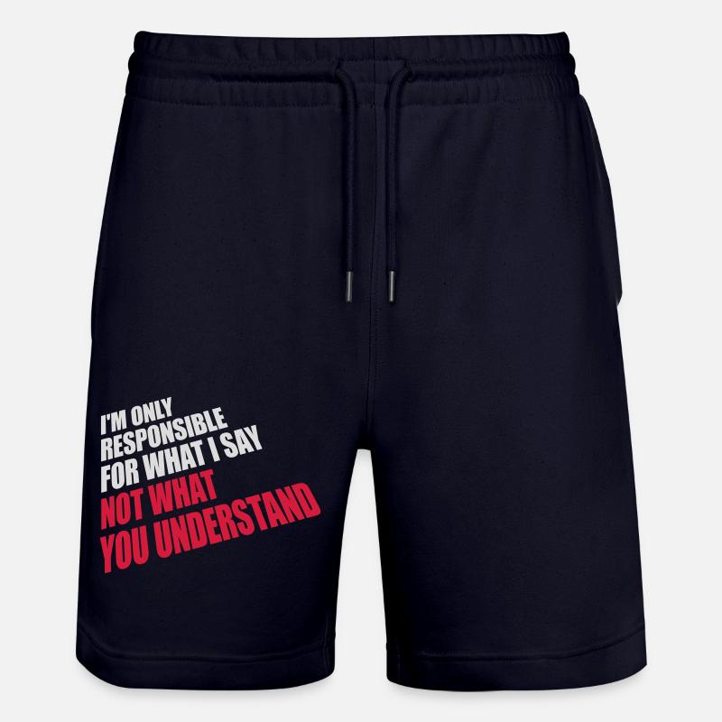 ce que je dis citation - Short de jogging bio TRAINER Stanley/Stella unisexe - marine foncé