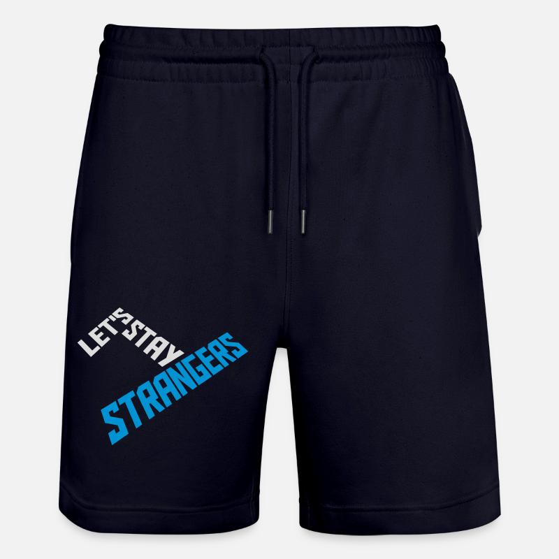 Citation Restons Strangers - Short de jogging bio TRAINER Stanley/Stella unisexe - marine foncé