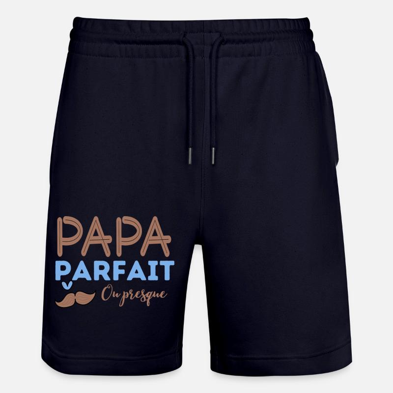 Papa parfait ou presque - Short de jogging bio TRAINER Stanley/Stella unisexe - marine foncé