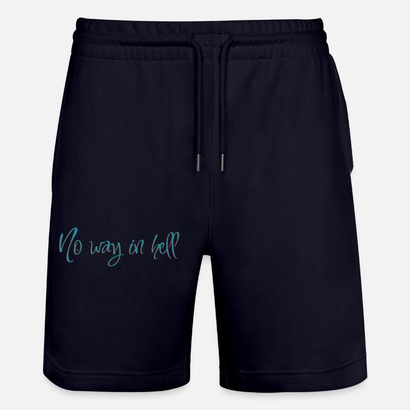 Pas question d’aller en enfer - Short de jogging bio TRAINER Stanley/Stella unisexe - marine foncé