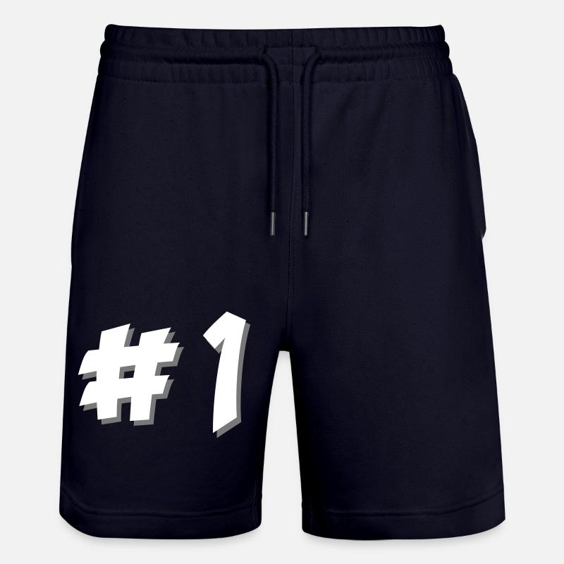 Nummer eins - Stanley/Stella Unisex Bio Joggingshorts Trainer  - Dark navy