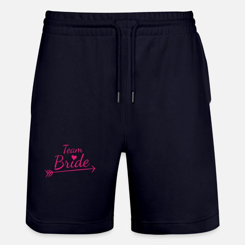 Équipe Bride Pink Heart - Short de jogging bio TRAINER Stanley/Stella unisexe - marine foncé