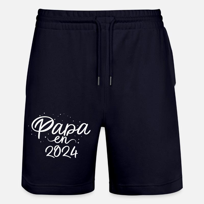 Papa en 2024 - Short de jogging bio TRAINER Stanley/Stella unisexe - marine foncé