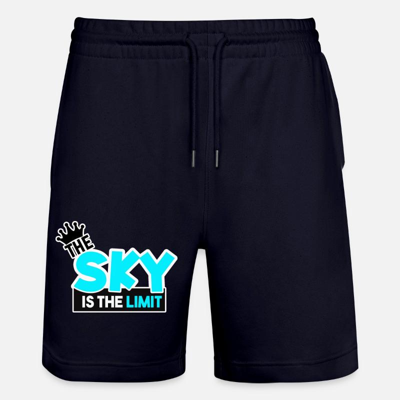 Ciel/ Bleu Colo - Short de jogging bio TRAINER Stanley/Stella unisexe - marine foncé