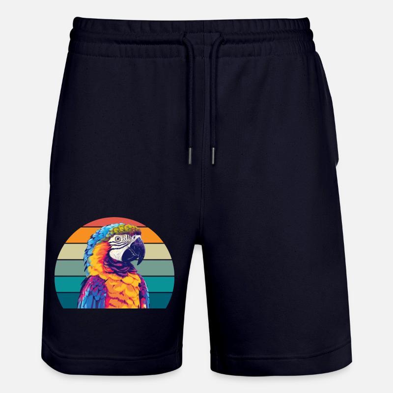 Perroquet Rétro - Short de jogging bio TRAINER Stanley/Stella unisexe - marine foncé