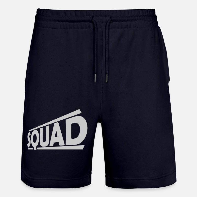 Logo Squad Team Design - Short de jogging bio TRAINER Stanley/Stella unisexe - marine foncé