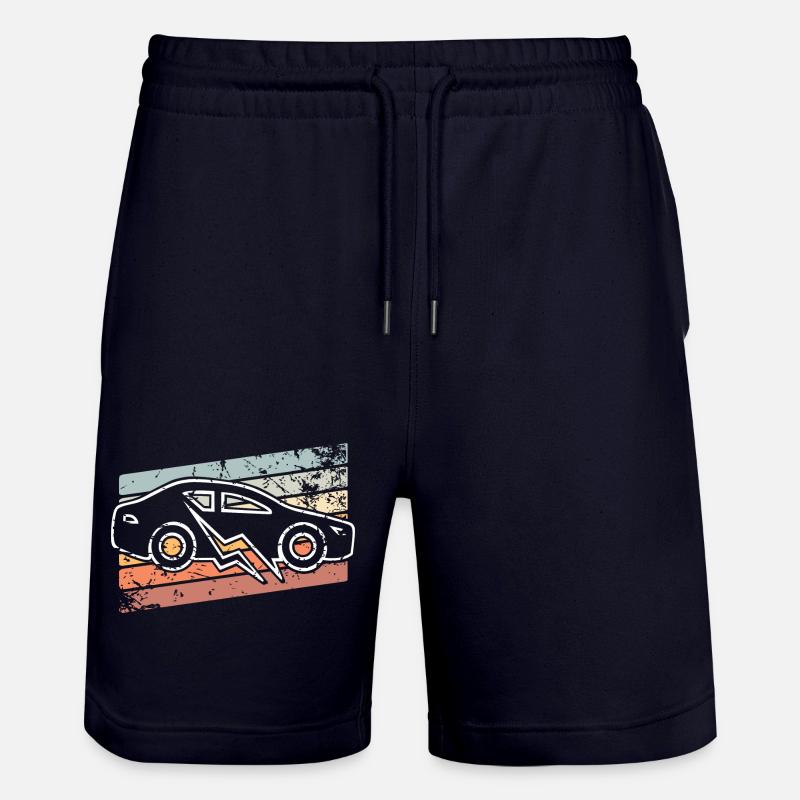 Voiture électrique E-car - Short de jogging bio TRAINER Stanley/Stella unisexe - marine foncé