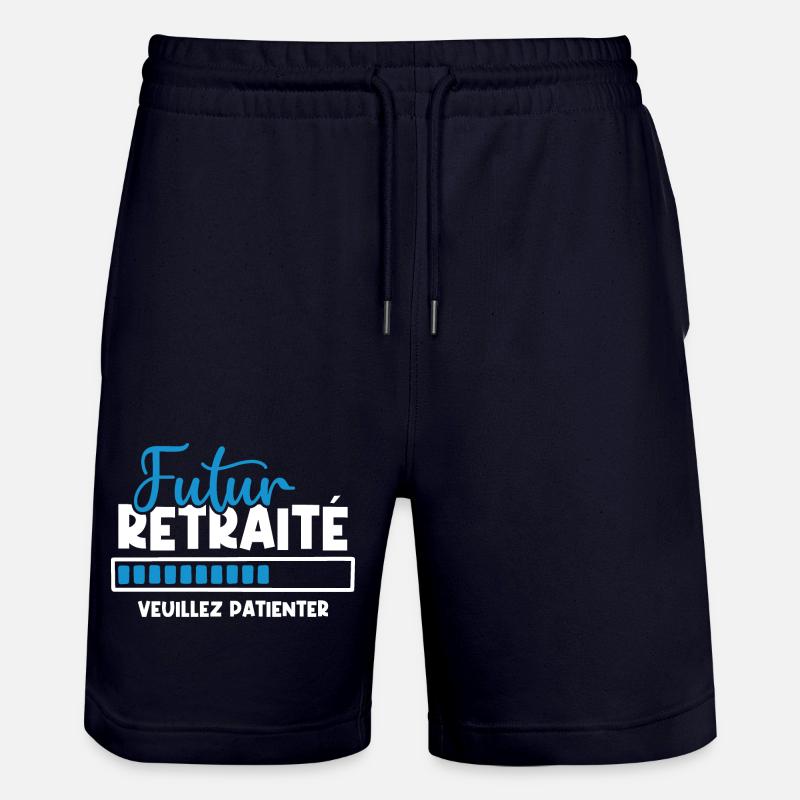 Futur retraité - Short de jogging bio TRAINER Stanley/Stella unisexe - marine foncé