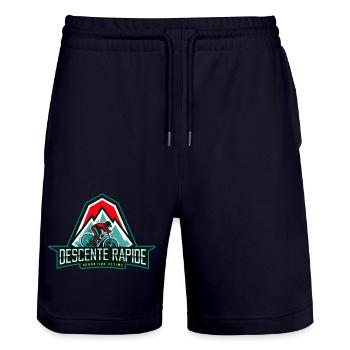 Mountainbiken Downhill Sport Extreme Mountain Adventure - Stanley/Stella Unisex Bio Joggingshorts Trainer  - Dark navy - Vorne - Nik (191cm) & Marisol (170cm)