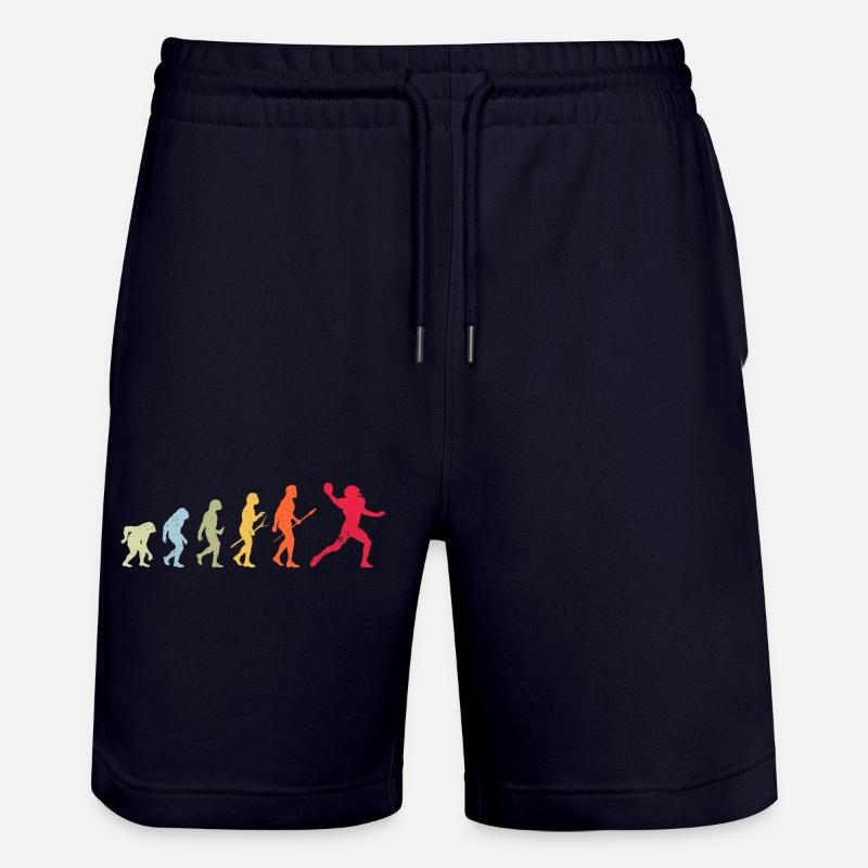 Évolution du football - Short de jogging bio TRAINER Stanley/Stella unisexe - marine foncé