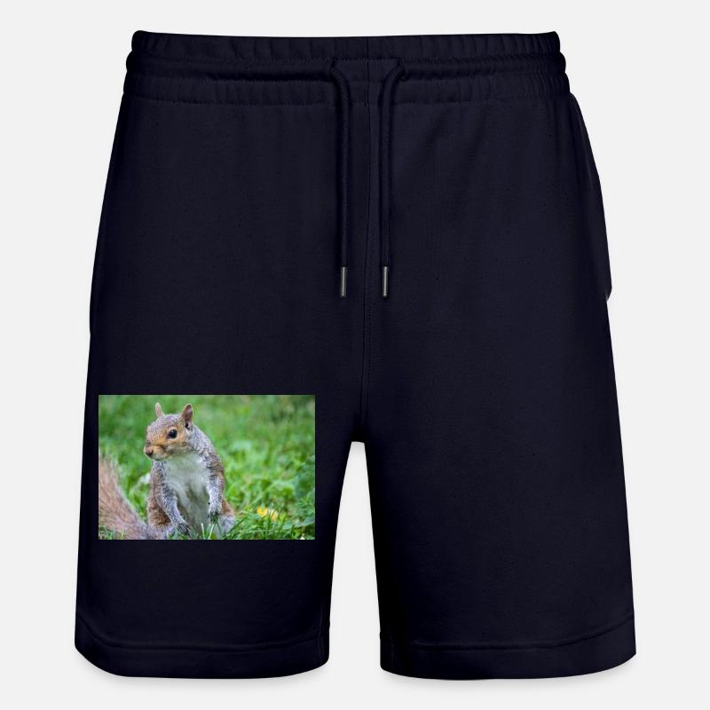 Écureuil gris Grauhörnchen Sciurus carolinensis - Short de jogging bio TRAINER Stanley/Stella unisexe - marine foncé