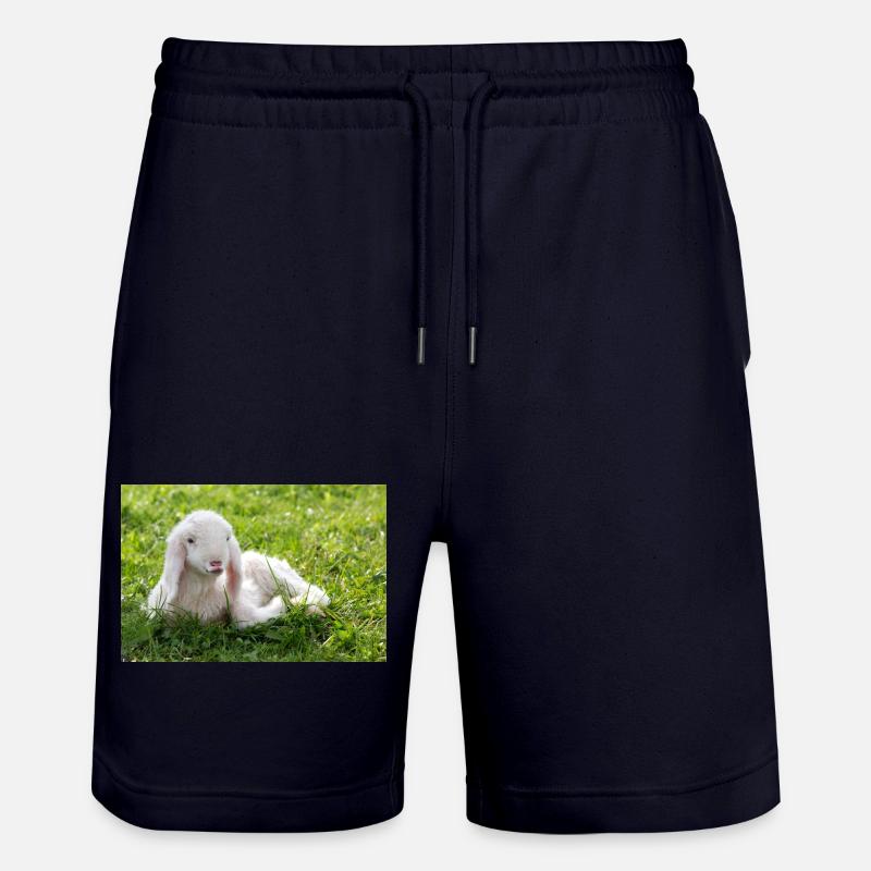 Agneau avec un baiser - Short de jogging bio TRAINER Stanley/Stella unisexe - marine foncé