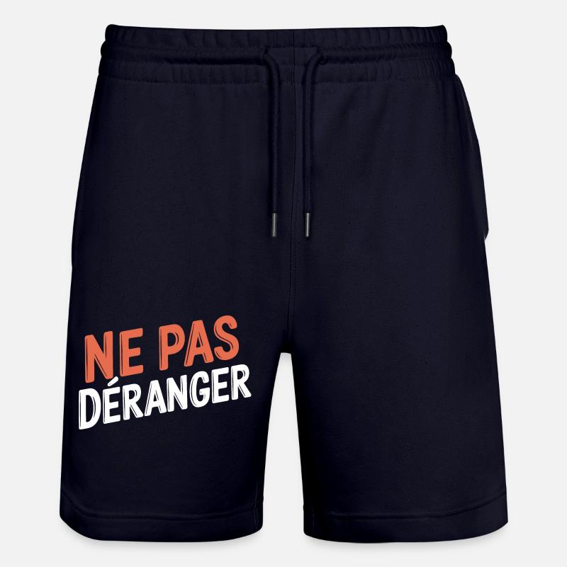 Ne pas déranger - Short de jogging bio TRAINER Stanley/Stella unisexe - marine foncé