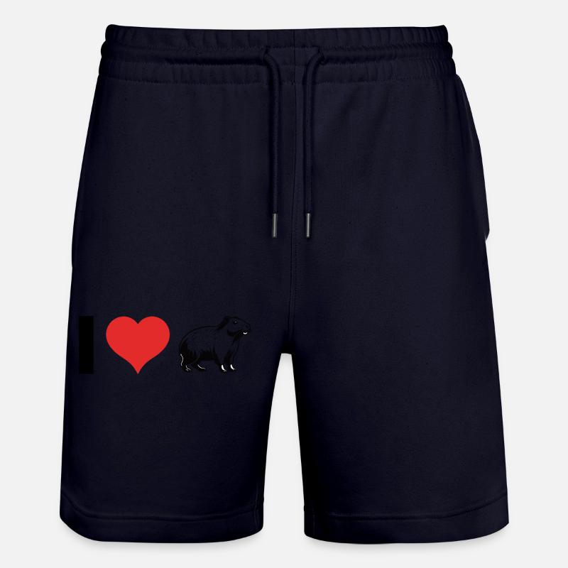 J’adore Capybara - Pet Design - Short de jogging bio TRAINER Stanley/Stella unisexe - marine foncé