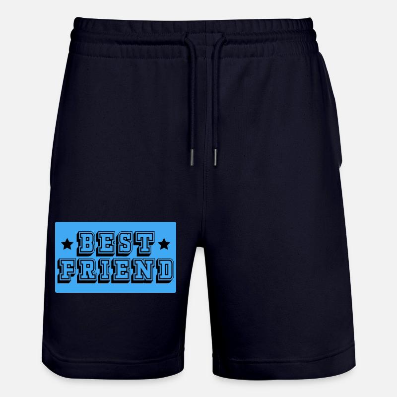 Meilleur ami tshirt bleu - Short de jogging bio TRAINER Stanley/Stella unisexe - marine foncé