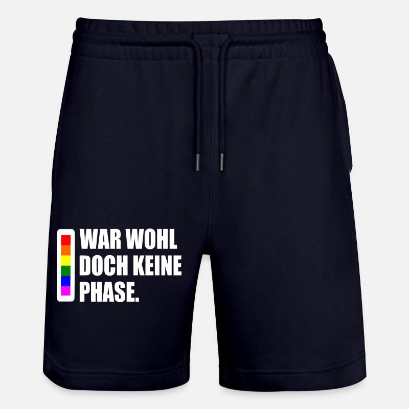 war wohl doch keine phase - Stanley/Stella Unisex Bio Joggingshorts Trainer  - Dark navy
