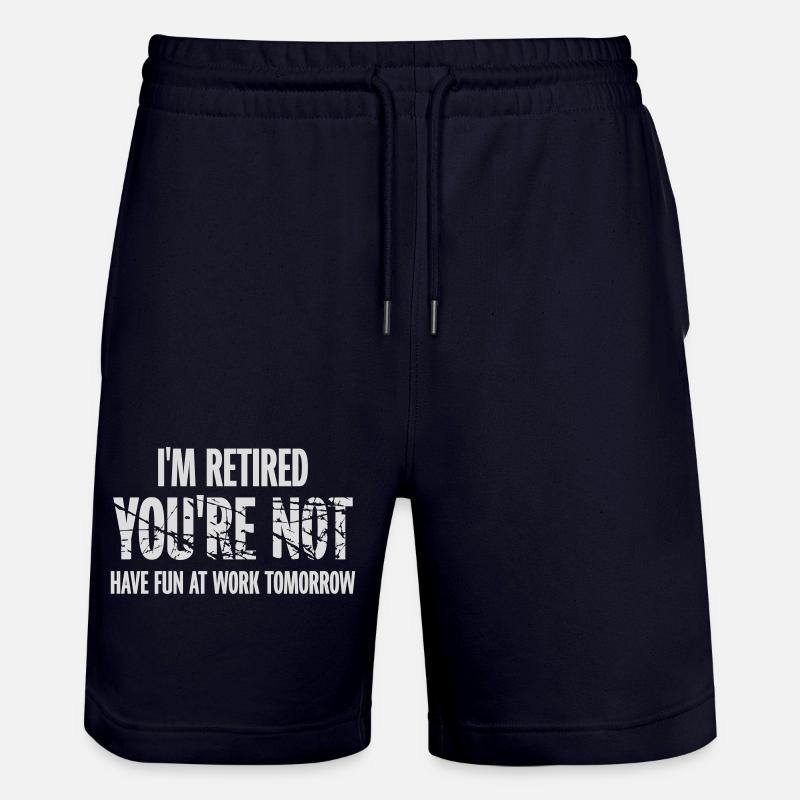 have fun at work - Stanley/Stella Unisex Bio Joggingshorts Trainer  - Dark navy