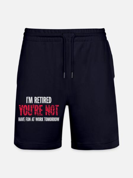 have fun at work - Stanley/Stella Trainer Unisex Organic Jogging Shorts - dark navy