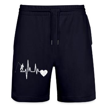 Fishing Fishing hooks Fishing Fishing Fishing Fishing - Stanley/Stella Trainer Unisex Organic Jogging Shorts - dark navy - Front - Nik (191cm) & Marisol (170cm)