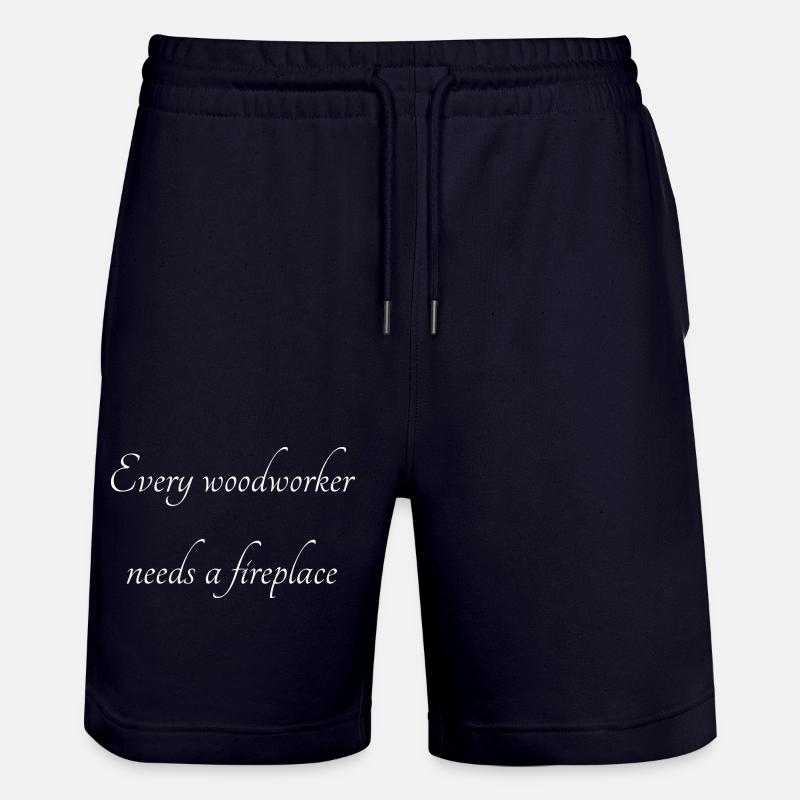 Construction charpentier cadeau haches - Short de jogging bio TRAINER Stanley/Stella unisexe - marine foncé