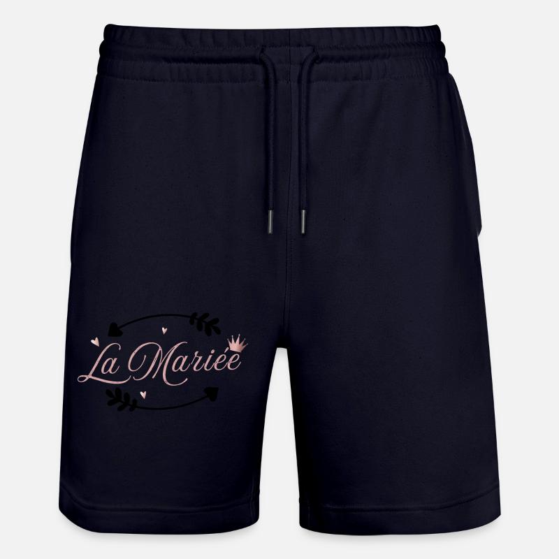 la mariée rose flèche - Short de jogging bio TRAINER Stanley/Stella unisexe - marine foncé