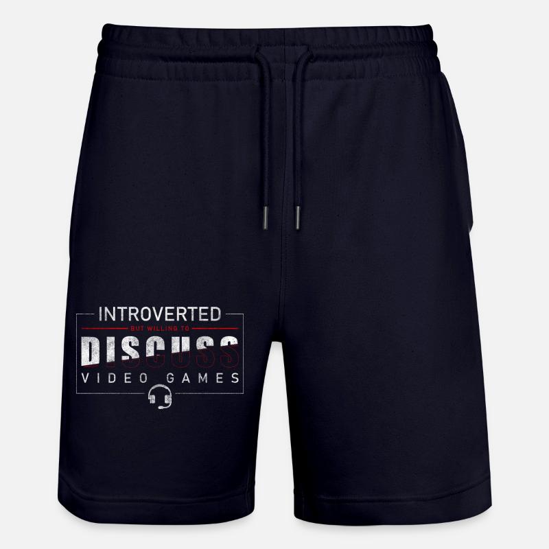 Zocker PC Masterrace Streaming - Stanley/Stella Trainer Unisex Organic Jogging Shorts - dark navy