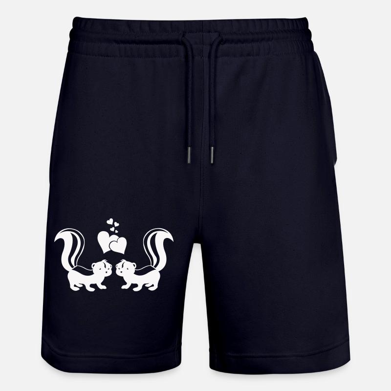 Moufettes amoureuses - Short de jogging bio TRAINER Stanley/Stella unisexe - marine foncé