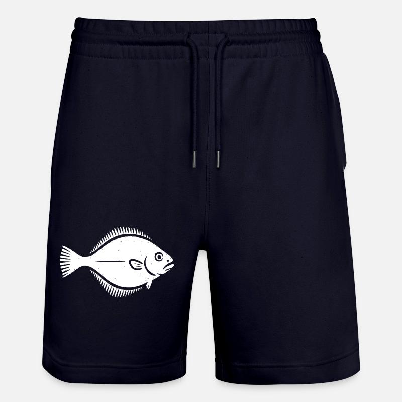 Scholle Flunder - Stanley/Stella Unisex Bio Joggingshorts Trainer - Dark navy