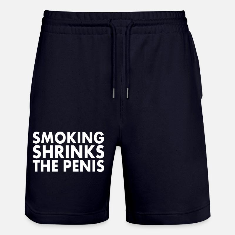 Smoking shrinks the penis - Short de jogging bio TRAINER Stanley/Stella unisexe - marine foncé