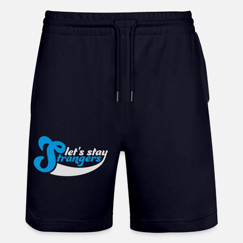 Citation Restons Strangers - Short de jogging bio TRAINER Stanley/Stella unisexe - marine foncé