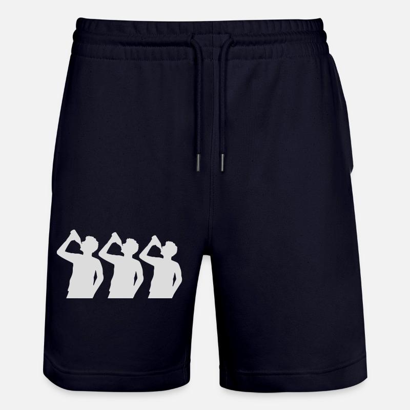Silhouette 3 Friends Bière - Short de jogging bio TRAINER Stanley/Stella unisexe - marine foncé