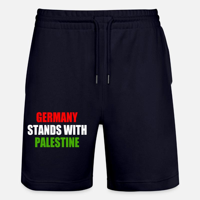 germany stands with palestine - Short de jogging bio TRAINER Stanley/Stella unisexe - marine foncé