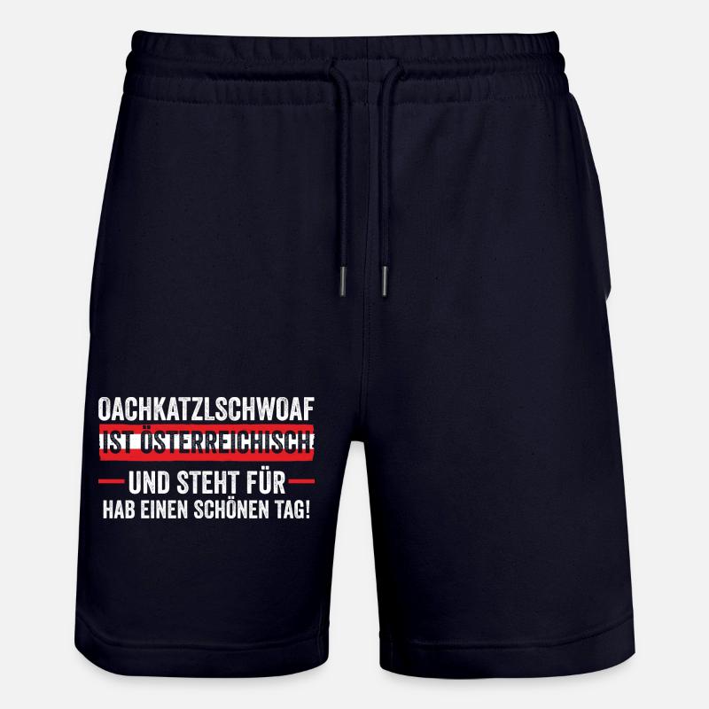 Autrichiens Autriche - Short de jogging bio TRAINER Stanley/Stella unisexe - marine foncé