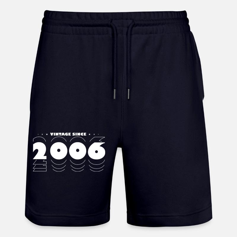 Millésime 2006 - 19 ans d’indémodabilité - Short de jogging bio TRAINER Stanley/Stella unisexe - marine foncé