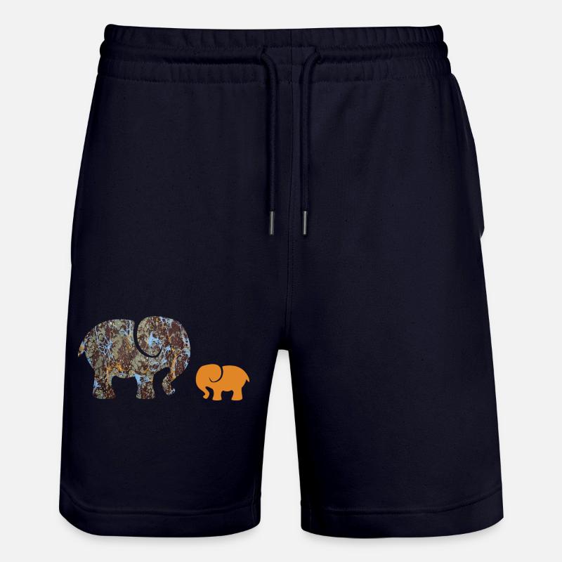 elefant e 85 - Stanley/Stella Unisex Bio Joggingshorts Trainer  - Dark navy