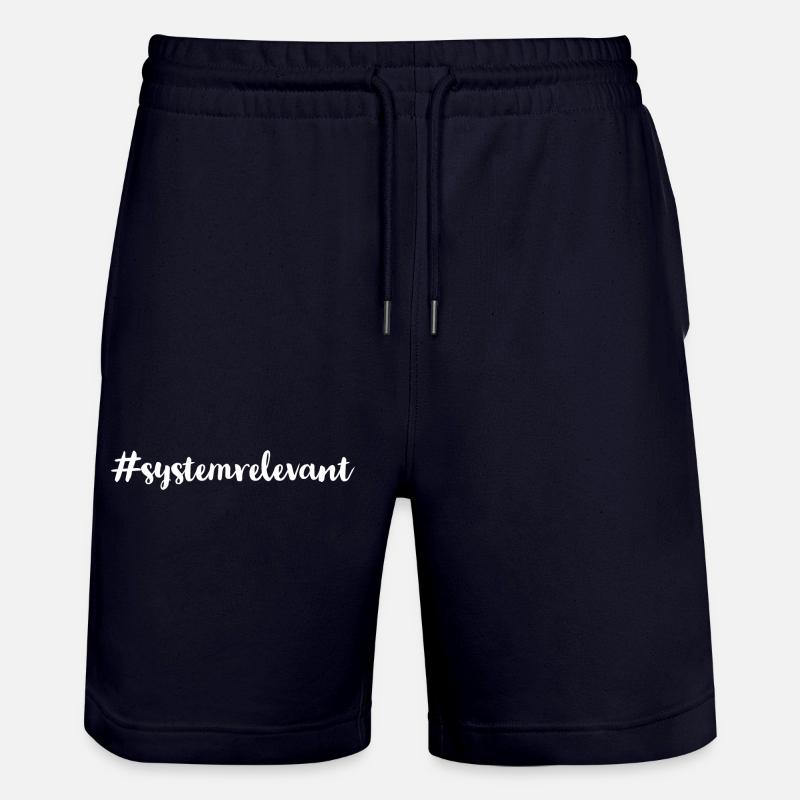 ich bin Systemrelevant - Stanley/Stella Unisex Bio Joggingshorts Trainer  - Dark navy