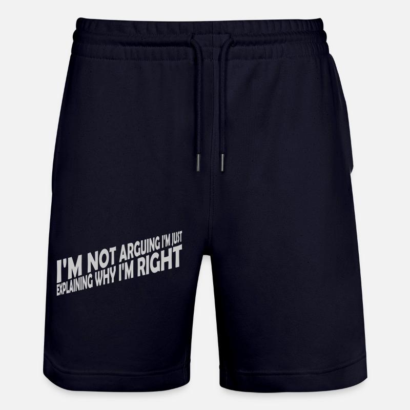 Je ne discute pas - Short de jogging bio TRAINER Stanley/Stella unisexe - marine foncé