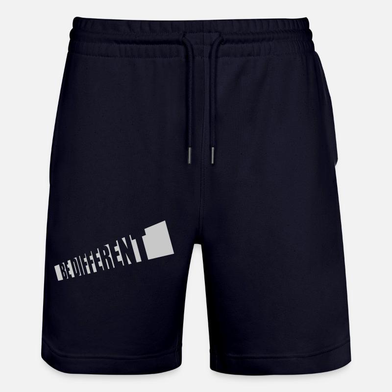 Be different Logo Design - Stanley/Stella Trainer Unisex Organic Jogging Shorts - dark navy