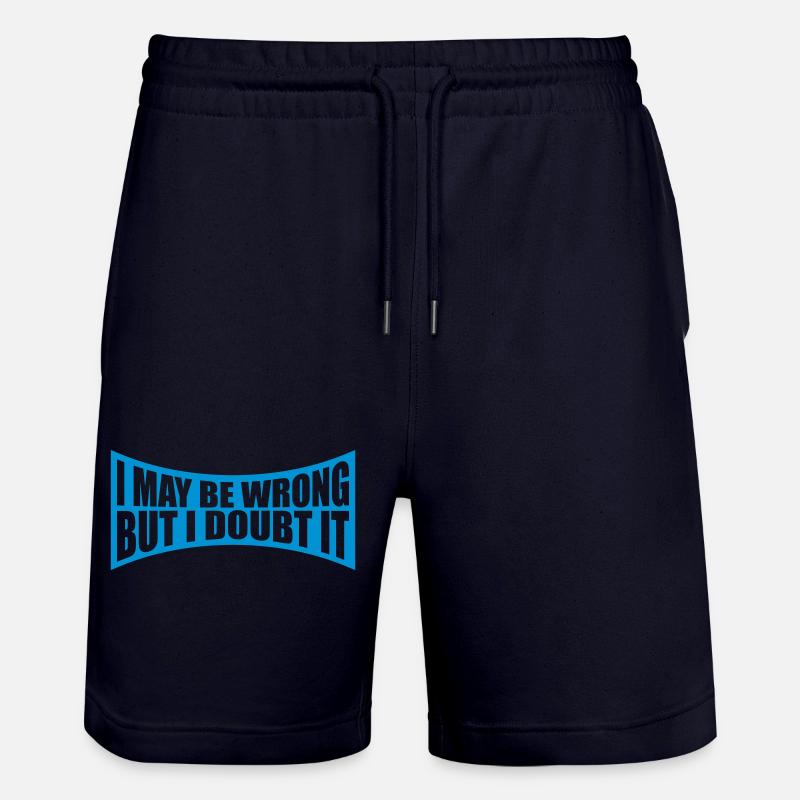 I may be wrong - Stanley/Stella Unisex Bio Joggingshorts Trainer  - Dark navy