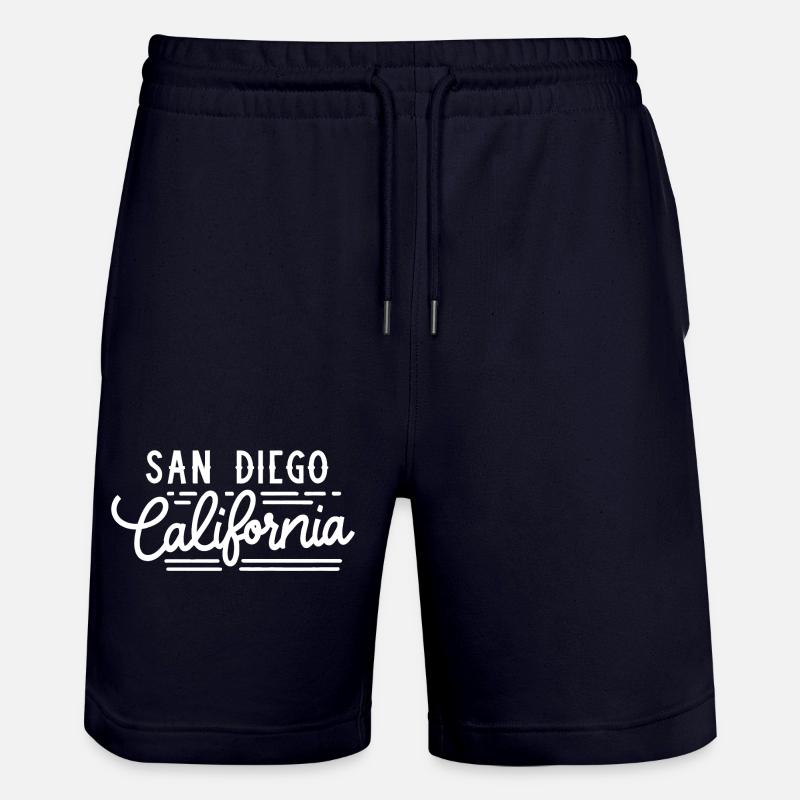 San Diego - California - Short de jogging bio TRAINER Stanley/Stella unisexe - marine foncé