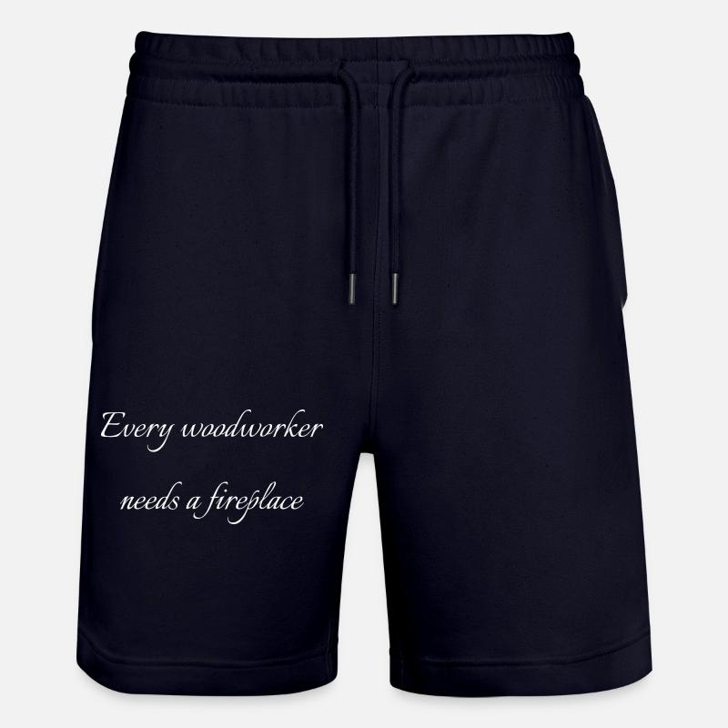 carpentry lumber funny sayings statement - Stanley/Stella Unisex Bio Joggingshorts Trainer - Dark navy