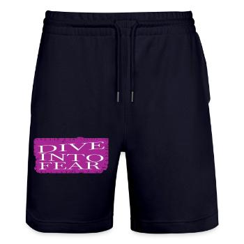 funny sayings birthday present happy - Stanley/Stella Unisex Bio Joggingshorts Trainer  - Dark navy - Vorne - Nik (191cm) & Marisol (170cm)