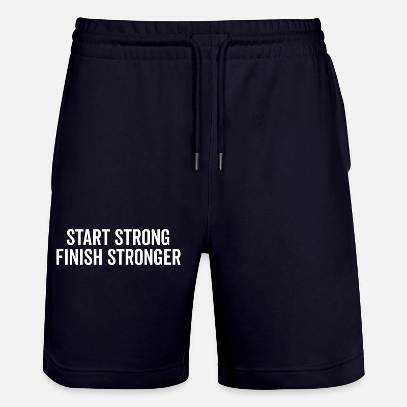 Stark starten Stärker abschließen - Stanley/Stella Unisex Bio Joggingshorts Trainer - Dark navy