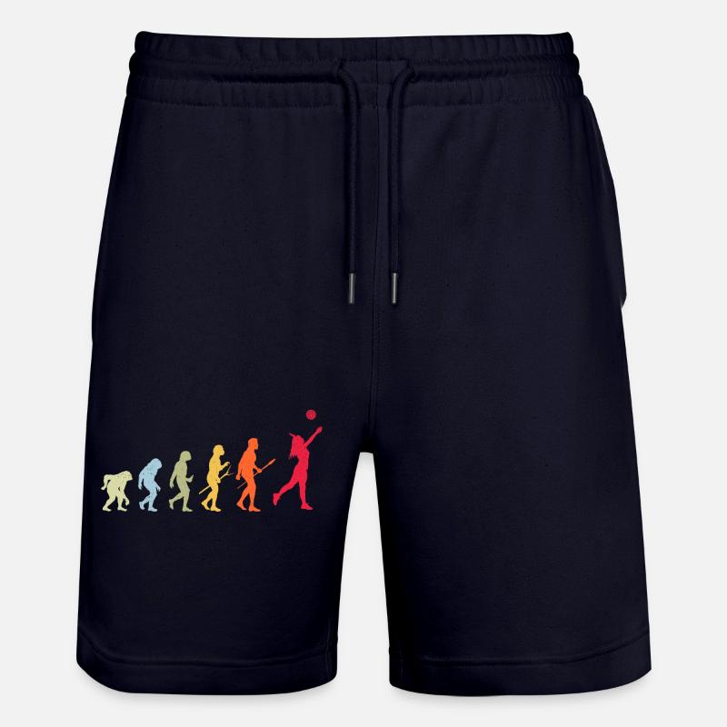 Évolution du volleyball - Short de jogging bio TRAINER Stanley/Stella unisexe - marine foncé