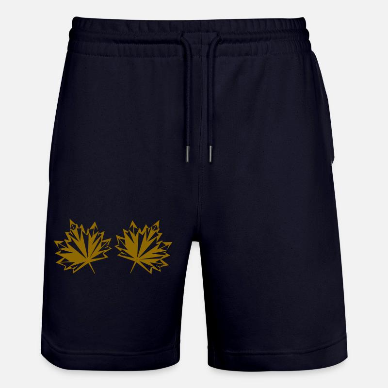 Feuille d’automne 2 - Short de jogging bio TRAINER Stanley/Stella unisexe - marine foncé