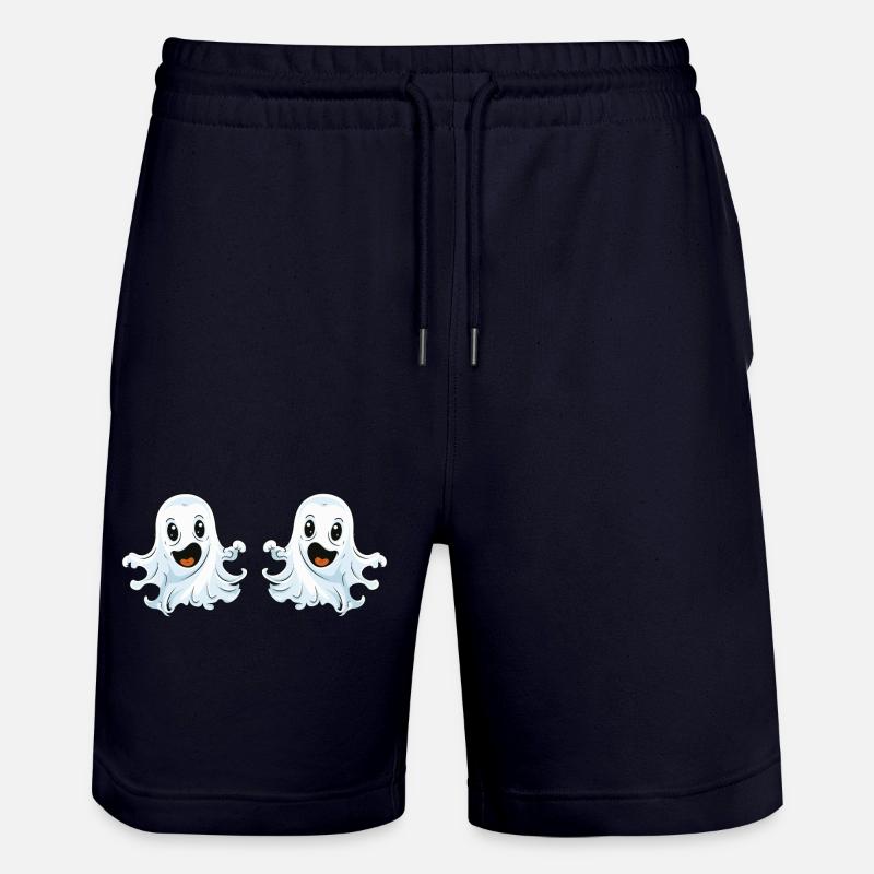 Ghost Comic - Stanley/Stella Trainer Unisex Organic Jogging Shorts - dark navy